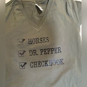 Funny horse checklist shirt…